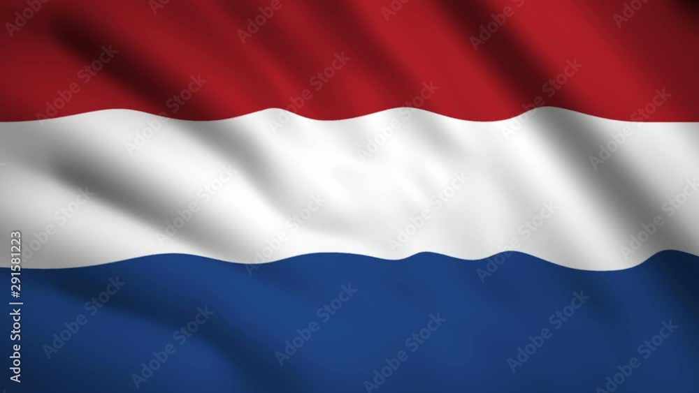 Netherlands flag Motion video waving in wind. Flag Closeup 1080p HD footage Netherlands flag Motion video waving in wind. Flag Closeup 1080p HD footage