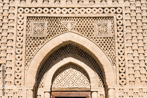 Detail of Samanid Mausoleum, Bukhara, Uzbekistan photo