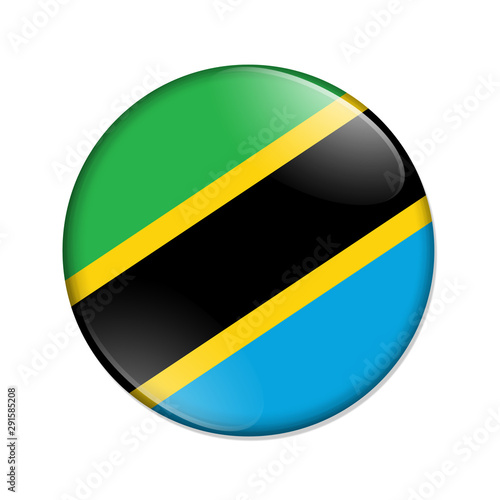 Tanzania country flag badge button Free Download Tanzania country flag badge button - GFXLoad