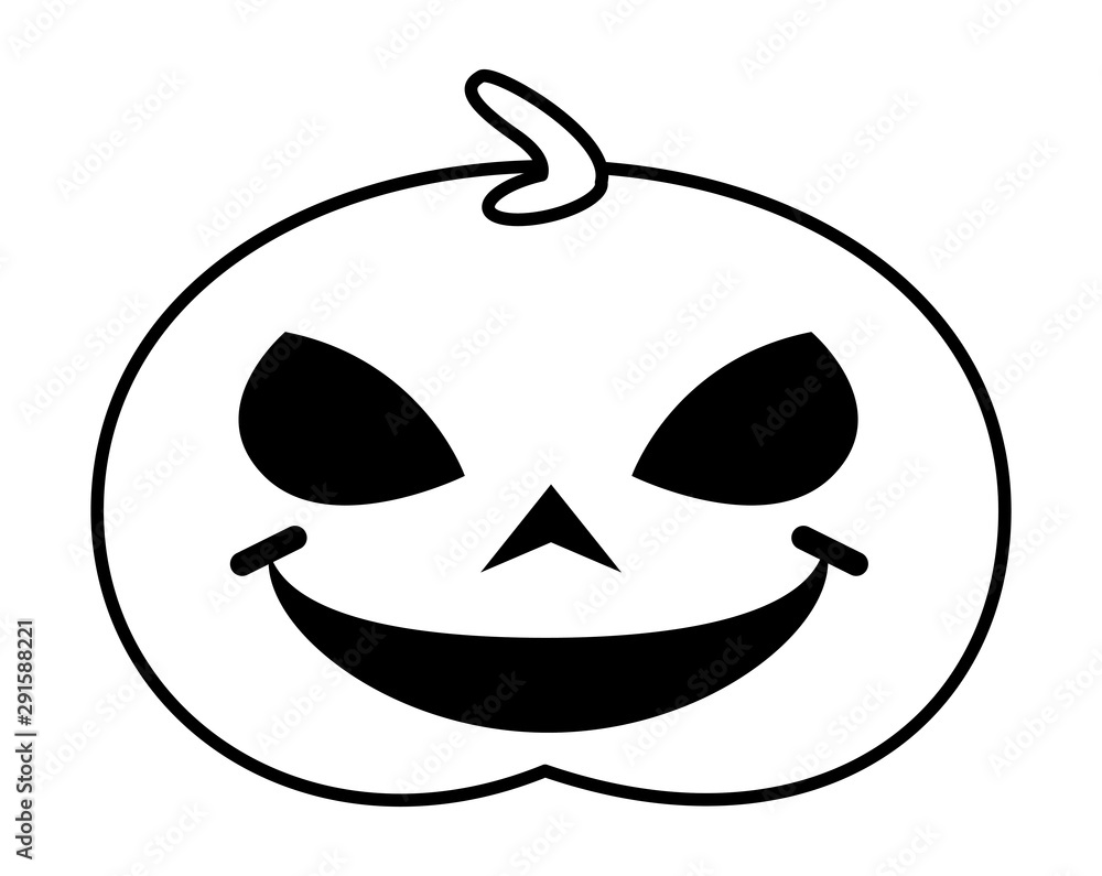halloween pumpkin with face icon halloween pumpkin with face icon