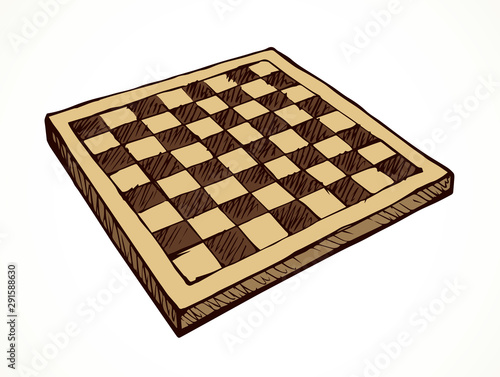 Chess board. Vector drawing