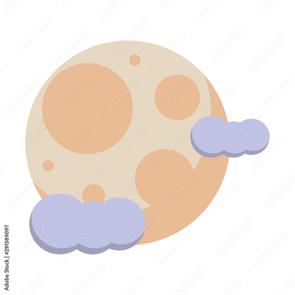 moon night halloween isolated icon moon night halloween isolated icon