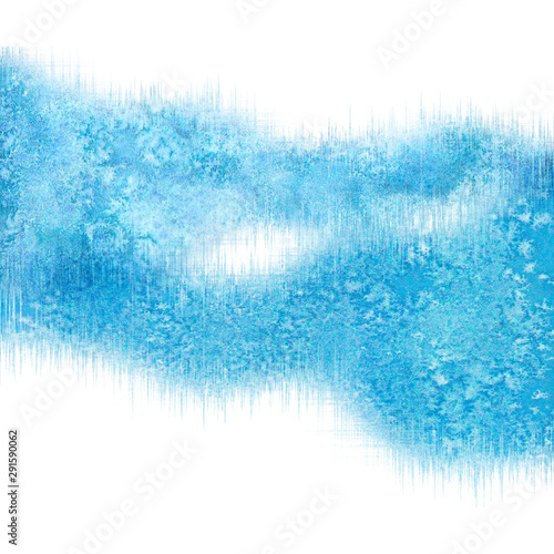 Abstract blue winter frost ...