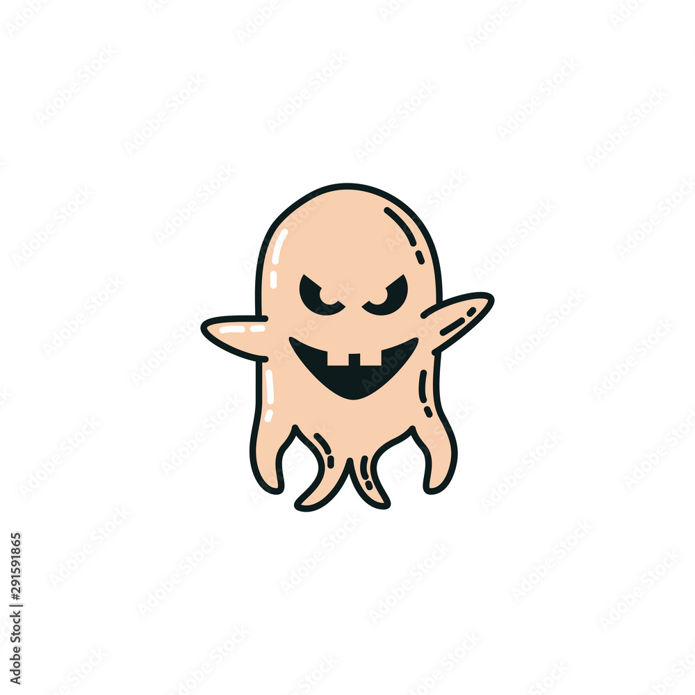 halloween ghost floating flat icon halloween ghost floating flat icon