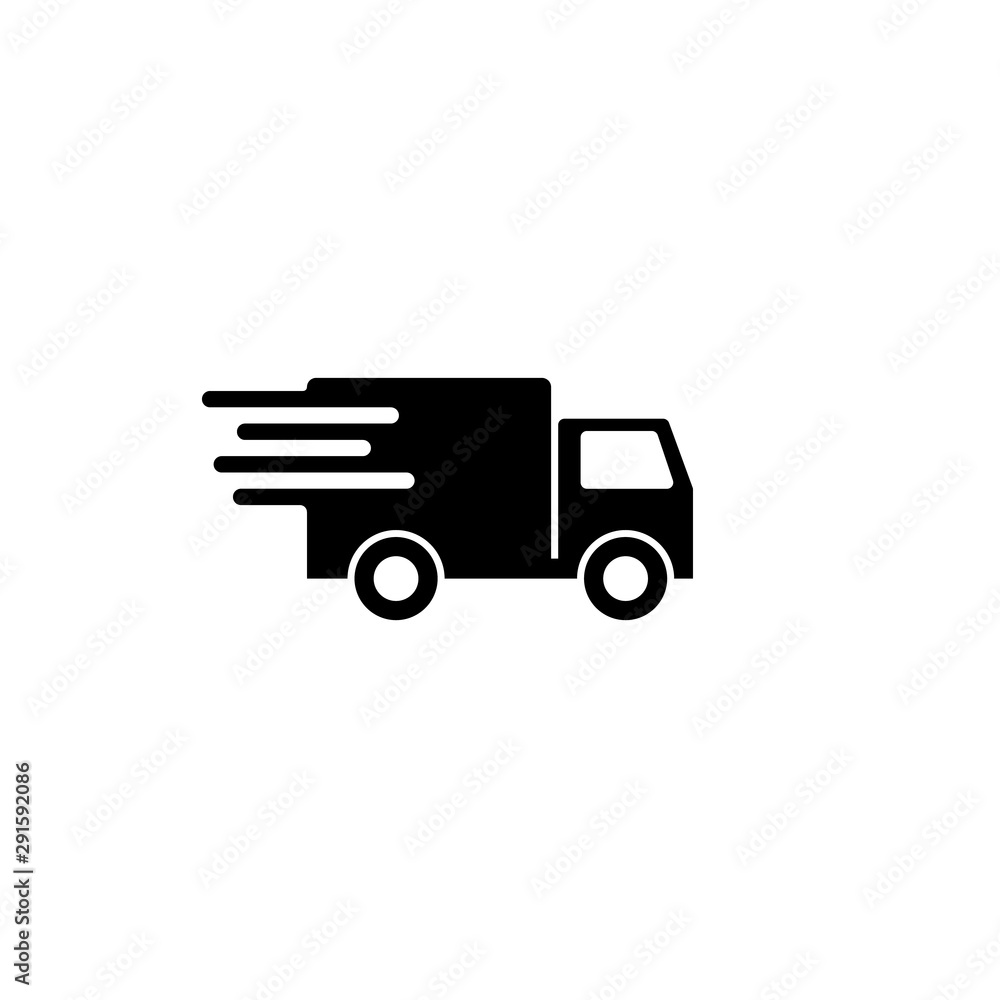 Truck icon vector. Delivery van, service concept, Minimalistic sign isolated on white background. Trendy Flat style for graphic design, Web site, UI. Truck icon vector. Delivery van, service concept, Minimalistic sign isolated on white background. Trendy Flat style for graphic design, Web site, UI.
