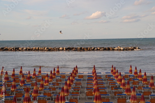 Gatteo beach on the Adriatic sea in Italy photo