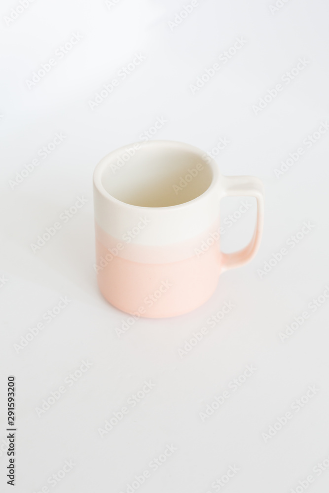 Fototapeta premium Pink Ombre Ceramic Mugs