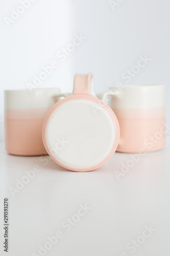 Pink Ombre Ceramic Mugs