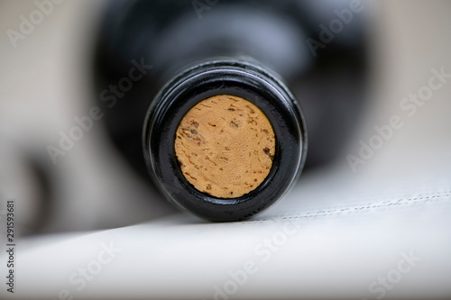 wine bottle close up