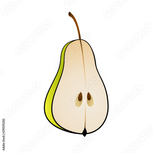 Birne Halbiert