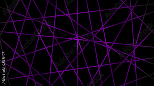 Abstract dark background of intersecting lines in purple colors