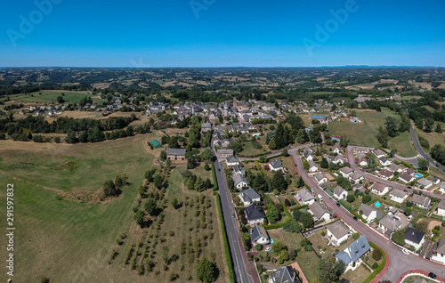 Sainte-Féréole (Corrèze, France) - Vue aérienne