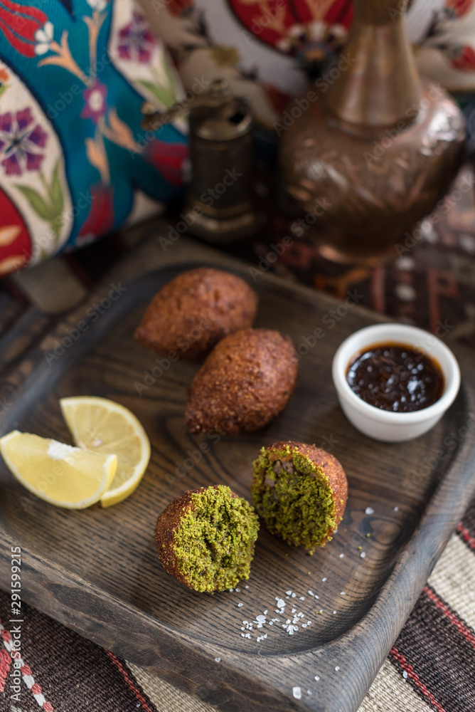 Turkish Beef and Bulgur Wheat Meatballs, Icli Kofte Stock Photo Adobe