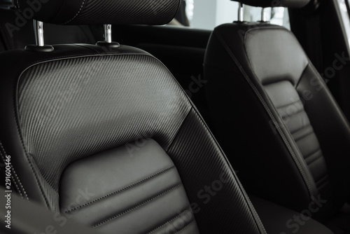  Car leather seats. Car salon