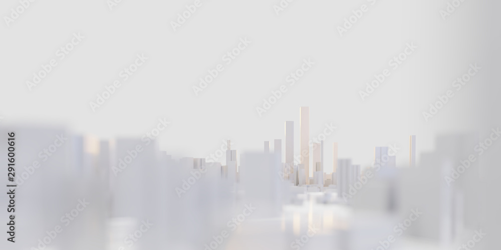 Fototapeta premium Techno mega city; urban and futuristic technology concepts, original 3d rendering