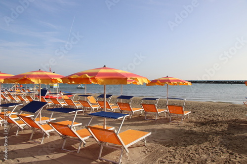 Gatteo beach on the Adriatic sea in Italy