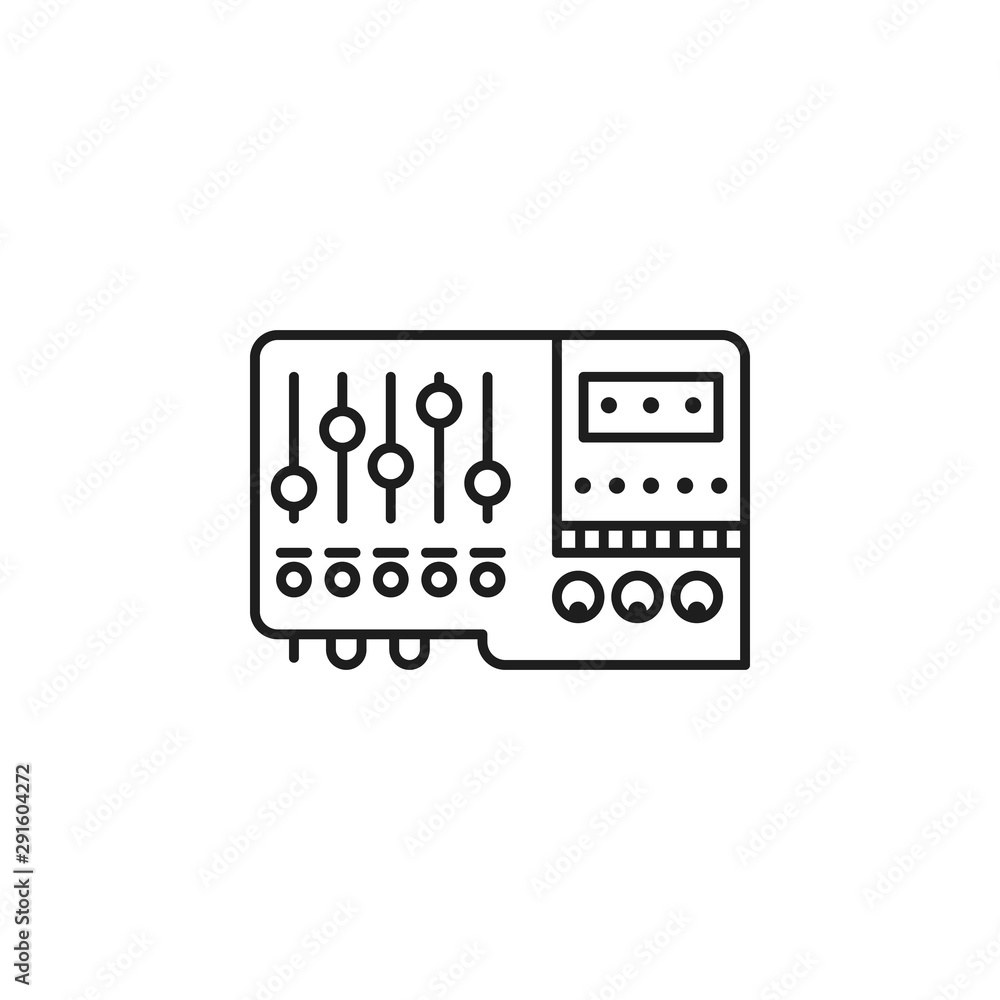 Controller mixer music party icon. Element of party lighting thin line icon Controller mixer music party icon. Element of party lighting thin line icon