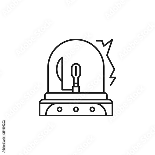 Wallpaper Mural Car light rotating warning icon. Element of party lighting thin line icon Torontodigital.ca