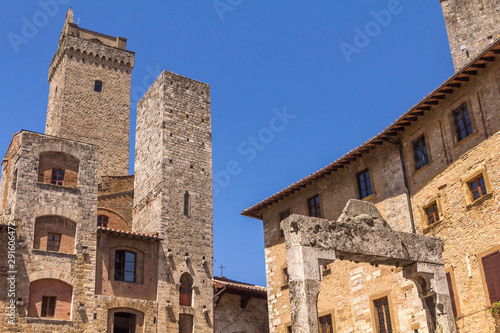 Towers and buildings of San Gimignano, Tuscany, Italy