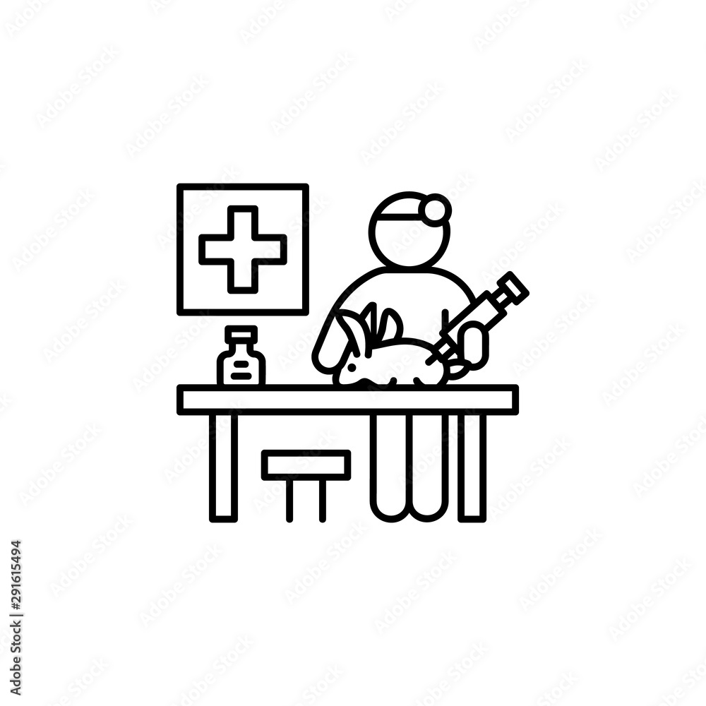 Frist, veterinary, note icon. Element of university thin line icon Frist, veterinary, note icon. Element of university thin line icon
