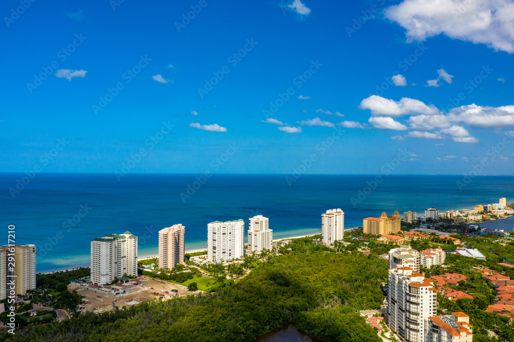 Blue skies over Naples Florida USA