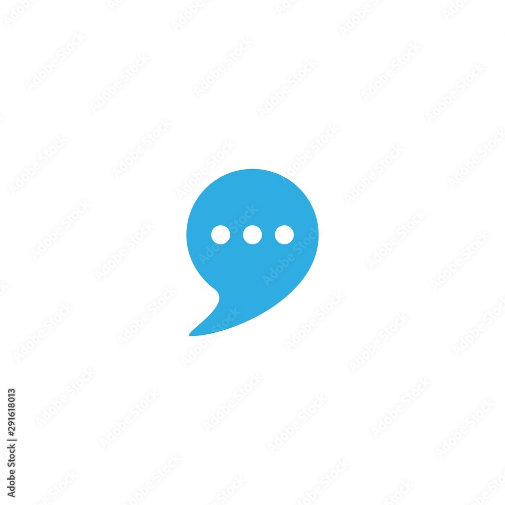 Speech bubble icon and Logo