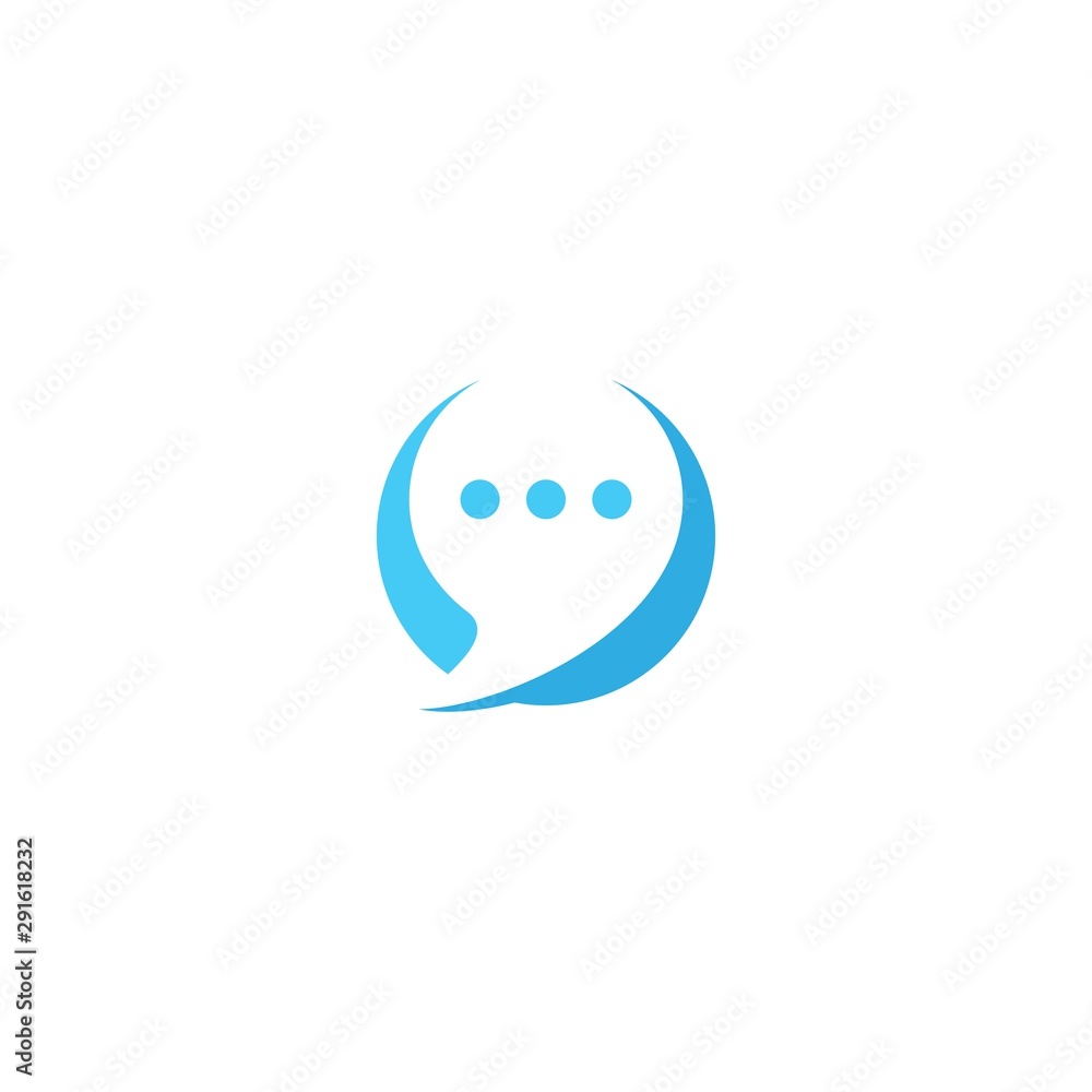Speech bubble icon and Logo Speech bubble icon and Logo