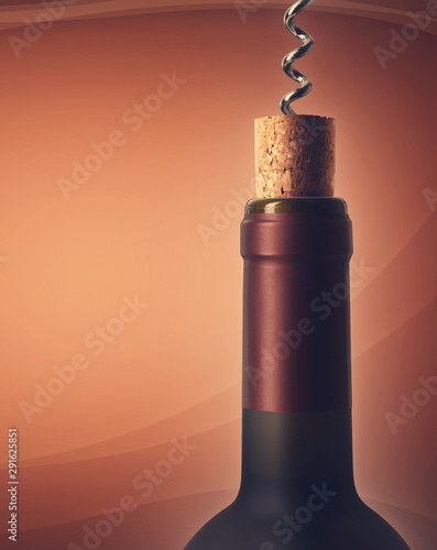 Opening a bottle of wine