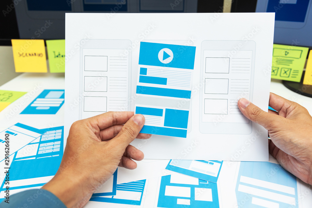 User Experience ux designer web smartphone layout. User Experience ux designer web smartphone layout.