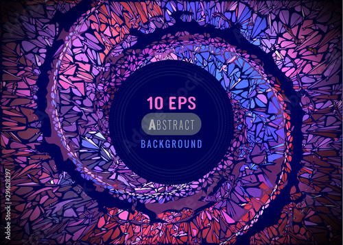 Abstract multicolor vortex spiral shatter BG