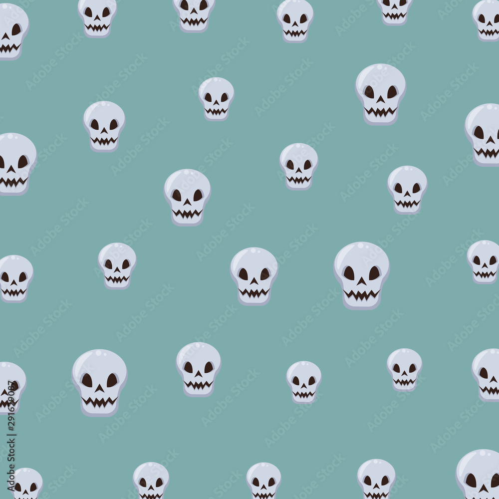 halloween skulls heads pattern background halloween skulls heads pattern background