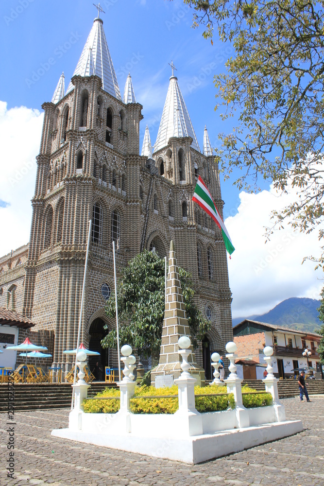 Basílica menor de la Inmaculada Concepción. Jardín, Antioquia, Colombia StockFoto Adobe Stock Basílica menor de la Inmaculada Concepción. Jardín, Antioquia, Colombia StockFoto Adobe Stock
