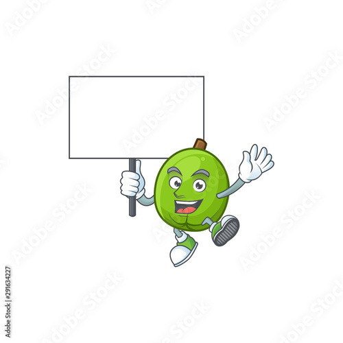 Bring board casimiroa fruit cartoon for organic herb photo