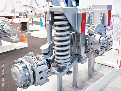 Schilderij op canvas Steering driving axle with independent suspension