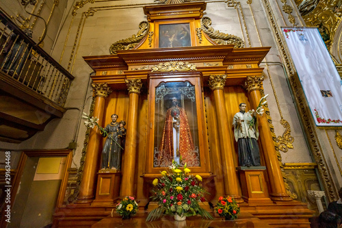 Statues Chapel Basilica Our Lady Solitude Church Oaxaca Mexico