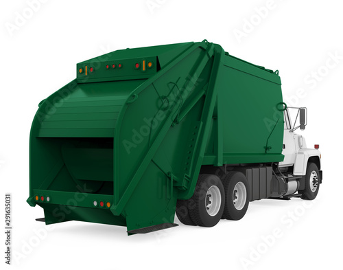 Garbage Truck Isolated