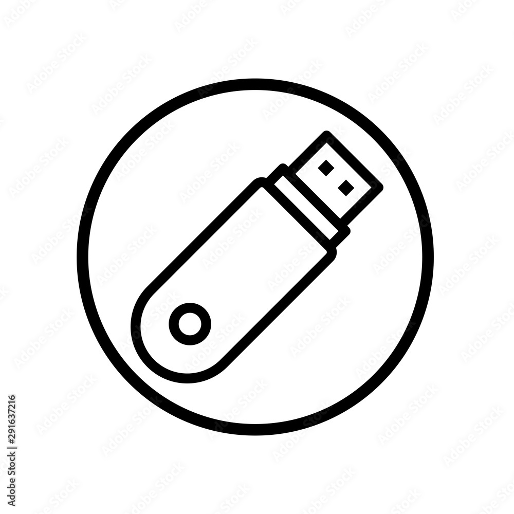 Usb Flash drive icon vector design template Usb Flash drive icon vector design template