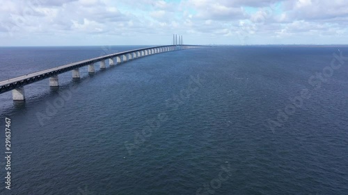 Wallpaper Mural Copy space, journey concept, bridge towards horizon, blue sky day, aerial dolly Torontodigital.ca