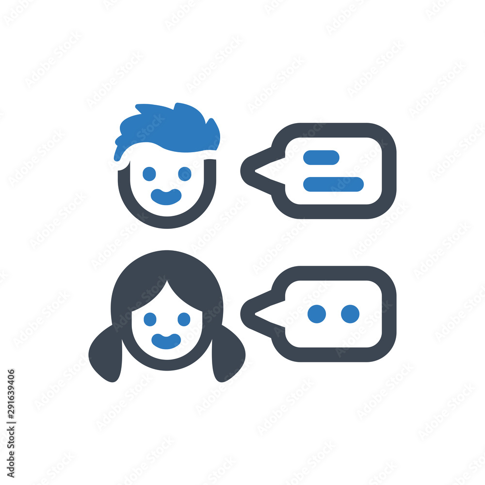 Naklejka premium Chat Message Icon