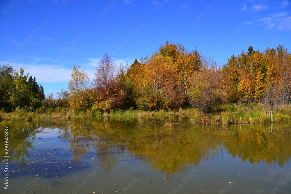 Astotin Lake in Autumn Colours