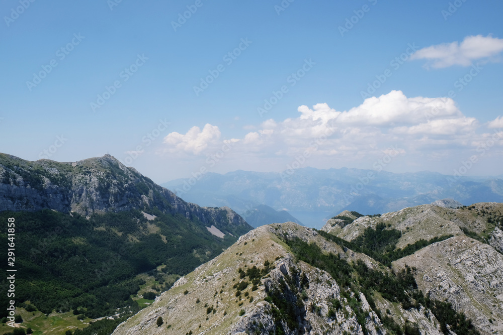 Fototapeta premium Picturesque view of beautiful mountains on sunny day