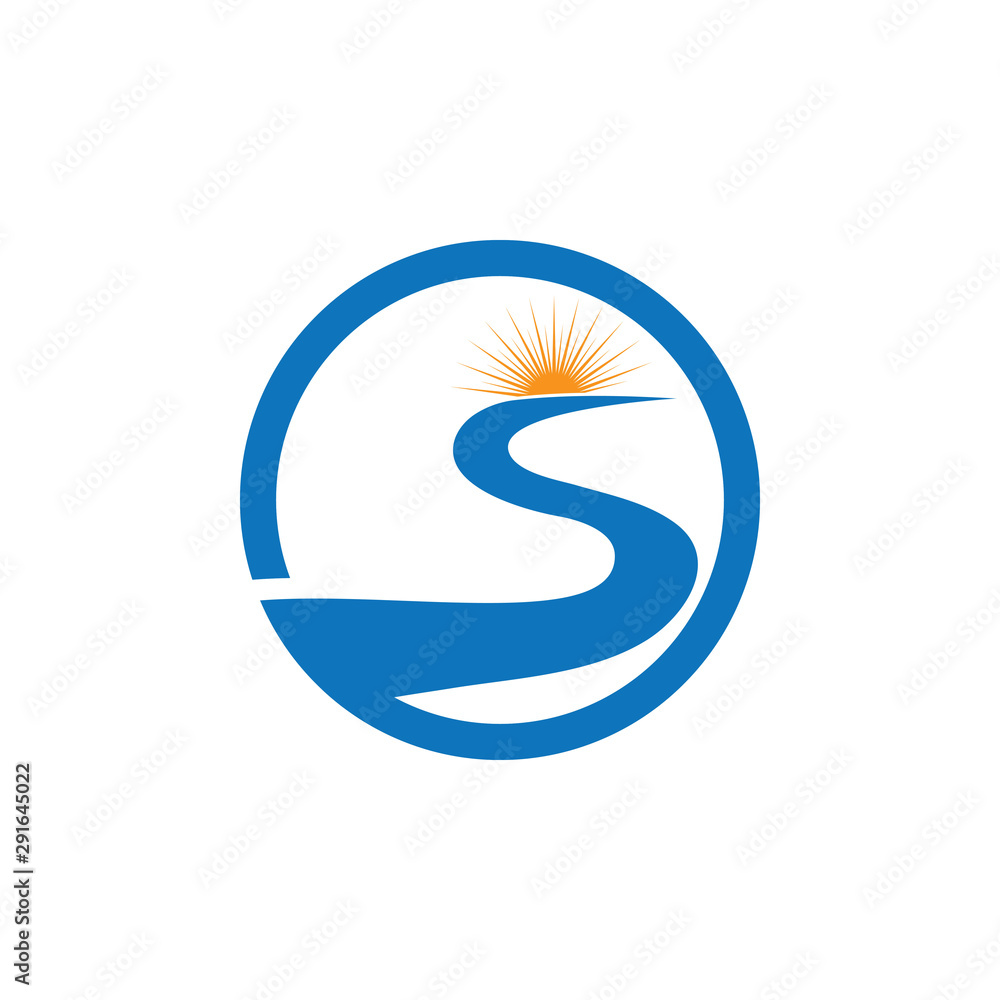 River Logo Template vector icon River Logo Template vector icon