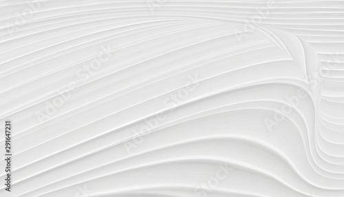 White background 3 d with elements of waves in a fantastic abstract design, the texture of the lines in a modern style for wallpaper. Light gray template for wedding ceremony or business presentation.