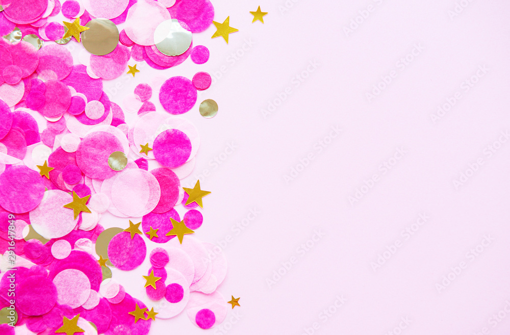 Pink pastel festive background
