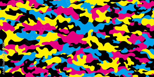 Camouflage background. Seamless pattern.Vector. 迷彩パターン