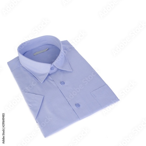 shirt or isolated folded fashionable men shirt new.