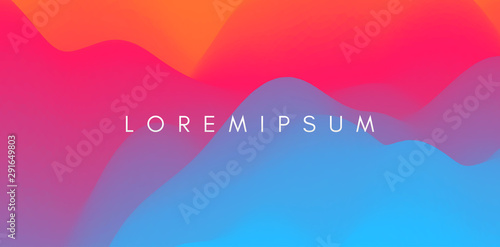 Abstract background with dynamic effect. Creative design poster with vibrant gradients. Vector Illustration for advertising, marketing, presentation. Mobile screen.