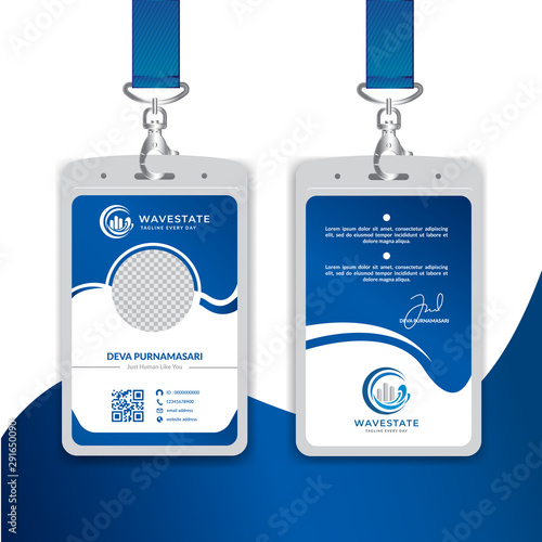 Corporate Id card design template - vector