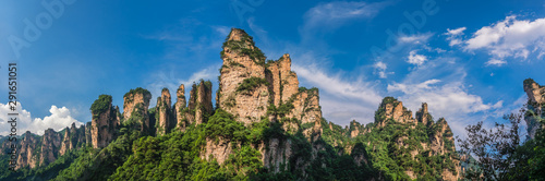 Panorama of the Gathering of Heavenly Soldiers scenic rock formations