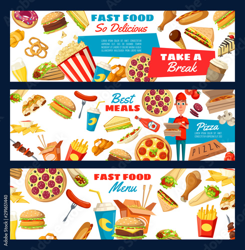 Takeaway food and drinks  fastfood delivery